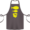 Big Fish Little Fish Cardboard Box Music Cotton Apron 100% Organic Dark Grey