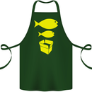 Big Fish Little Fish Cardboard Box Music Cotton Apron 100% Organic Forest Green