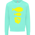 Big Fish Little Fish Cardboard Box Music Kids Sweatshirt Jumper Peppermint