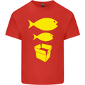 Big Fish Little Fish Cardboard Box Music Kids T-Shirt Childrens Red