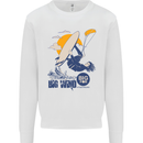 Big Wind Kiteboarding Kiteboard Kids Sweatshirt Jumper White