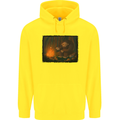 Bigfoot Camping and Cooking Marshmallows Childrens Kids Hoodie Yellow
