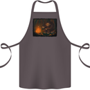 Bigfoot Camping and Cooking Marshmallows Cotton Apron 100% Organic Dark Grey