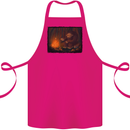 Bigfoot Camping and Cooking Marshmallows Cotton Apron 100% Organic Pink