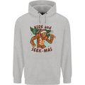 Bigfoot Hide and Seekmas Funny Christmas Childrens Kids Hoodie Sports Grey