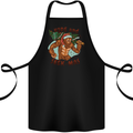 Bigfoot Hide and Seekmas Funny Christmas Cotton Apron 100% Organic Black