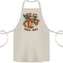 Bigfoot Hide and Seekmas Funny Christmas Cotton Apron 100% Organic Natural