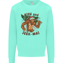 Bigfoot Hide and Seekmas Funny Christmas Kids Sweatshirt Jumper Peppermint