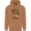 Bigfoot Hide and Seekmas Funny Christmas Mens 80% Cotton Hoodie Caramel Latte