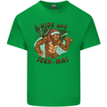 Bigfoot Hide and Seekmas Funny Christmas Mens Cotton T-Shirt Tee Top Irish Green