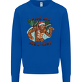 Bigfoot Hide and Seekmas Funny Christmas Mens Sweatshirt Jumper Royal Blue