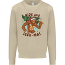 Bigfoot Hide and Seekmas Funny Christmas Mens Sweatshirt Jumper Sand