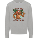 Bigfoot Hide and Seekmas Funny Christmas Mens Sweatshirt Jumper Sports Grey