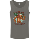Bigfoot Hide and Seekmas Funny Christmas Mens Vest Tank Top Charcoal