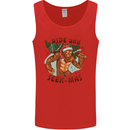 Bigfoot Hide and Seekmas Funny Christmas Mens Vest Tank Top Red