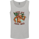Bigfoot Hide and Seekmas Funny Christmas Mens Vest Tank Top Sports Grey