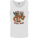 Bigfoot Hide and Seekmas Funny Christmas Mens Vest Tank Top White
