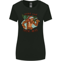 Bigfoot Hide and Seekmas Funny Christmas Womens Wider Cut T-Shirt Black