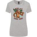 Bigfoot Hide and Seekmas Funny Christmas Womens Wider Cut T-Shirt Sports Grey