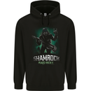 Bigfoot Shamrock n Roll Funny St Patricks Day Childrens Kids Hoodie Black