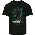 Bigfoot Shamrock n Roll Funny St Patricks Day Kids T-Shirt Childrens Black