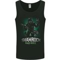 Bigfoot Shamrock n Roll Funny St Patricks Day Mens Vest Tank Top Black