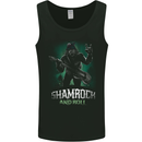Bigfoot Shamrock n Roll Funny St Patricks Day Mens Vest Tank Top Black