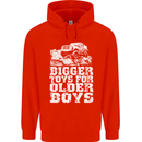 Bigger Toys Older Boys 4X4 Off Roading Mens 80% Cotton Hoodie Bright Red