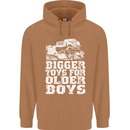 Bigger Toys Older Boys 4X4 Off Roading Mens 80% Cotton Hoodie Caramel Latte