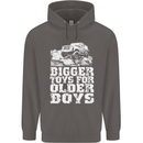 Bigger Toys Older Boys 4X4 Off Roading Mens 80% Cotton Hoodie Charcoal