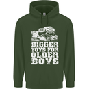 Bigger Toys Older Boys 4X4 Off Roading Mens 80% Cotton Hoodie Forest Green