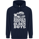 Bigger Toys Older Boys 4X4 Off Roading Mens 80% Cotton Hoodie Navy Blue