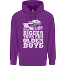 Bigger Toys Older Boys 4X4 Off Roading Mens 80% Cotton Hoodie Purple