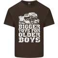 Bigger Toys Older Boys 4X4 Off Roading Mens Cotton T-Shirt Tee Top Dark Chocolate