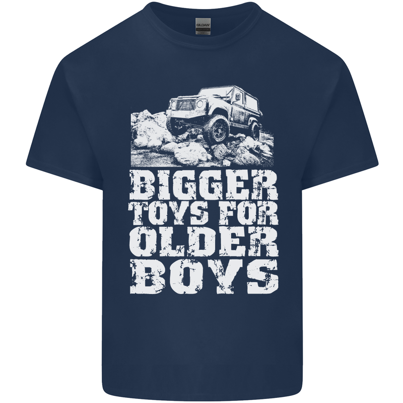 Bigger Toys Older Boys 4X4 Off Roading Mens Cotton T-Shirt Tee Top Navy Blue
