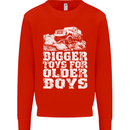 Bigger Toys Older Boys 4X4 Off Roading Mens Sweatshirt Jumper Bright Red