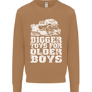 Bigger Toys Older Boys 4X4 Off Roading Mens Sweatshirt Jumper Caramel Latte