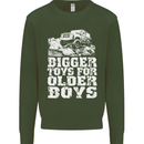 Bigger Toys Older Boys 4X4 Off Roading Mens Sweatshirt Jumper Forest Green