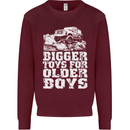 Bigger Toys Older Boys 4X4 Off Roading Mens Sweatshirt Jumper Maroon