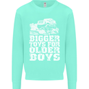 Bigger Toys Older Boys 4X4 Off Roading Mens Sweatshirt Jumper Peppermint