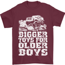Bigger Toys Older Boys 4X4 Off Roading Mens T-Shirt Cotton Gildan Maroon