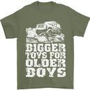 Bigger Toys Older Boys 4X4 Off Roading Mens T-Shirt Cotton Gildan Military Green