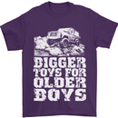 Bigger Toys Older Boys 4X4 Off Roading Mens T-Shirt Cotton Gildan Purple