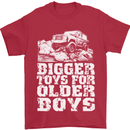 Bigger Toys Older Boys 4X4 Off Roading Mens T-Shirt Cotton Gildan Red