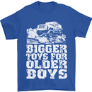 Bigger Toys Older Boys 4X4 Off Roading Mens T-Shirt Cotton Gildan Royal Blue