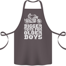 Bigger Toys Older Boys Motorbike Biker Cotton Apron 100% Organic Dark Grey