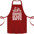 Bigger Toys Older Boys Motorbike Biker Cotton Apron 100% Organic Maroon