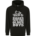 Bigger Toys Older Boys Motorbike Biker Mens 80% Cotton Hoodie Black