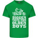 Bigger Toys Older Boys Motorbike Biker Mens Cotton T-Shirt Tee Top Irish Green