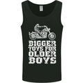 Bigger Toys Older Boys Motorbike Biker Mens Vest Tank Top Black